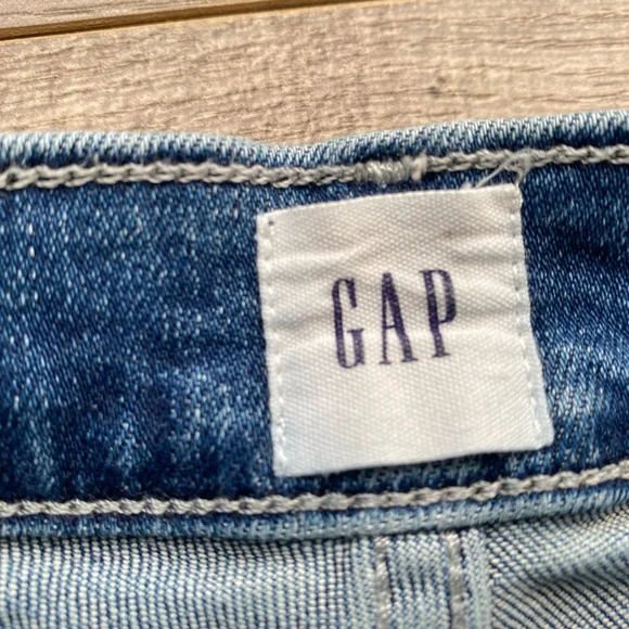 GAP ankle length carpenter high rise carpenter jeans slight acid wash - Picture 11 of 15